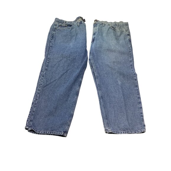 Real Ranch Two (2) Pairs Men's 52X30 Denim Blue Jeans Relaxed  Pre-Owned 2 Pair - Picture 2 of 4